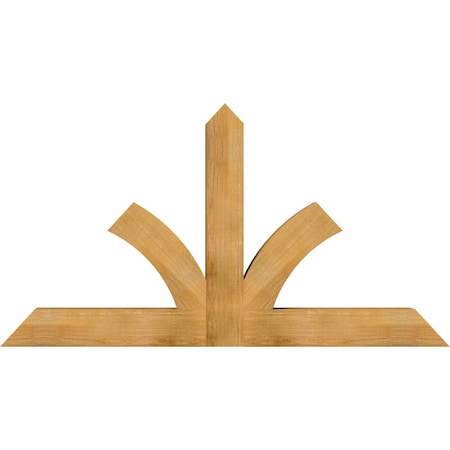 Ekena Millwork Richland Rough Sawn Timber Gable Bracket, Western Red Cedar, 72"W x 39"H x 6"D x 6"F, 13/12 Pitch GBW072X39X0606RIC00RWR